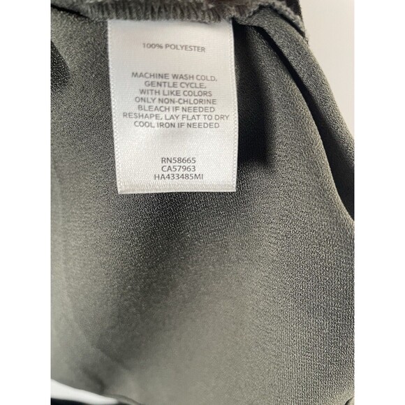 Halogen Women’s Button Down Dress Work career Business Shirt Dark Green M - Picture 4 of 6